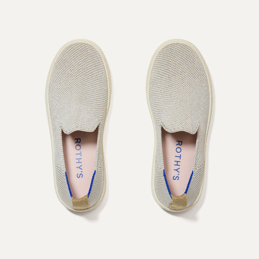 The Kids Sneaker in Diamond Twill shown from the top.