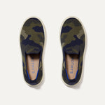 The Kids Sneaker in Spruce Camo shown from the top.