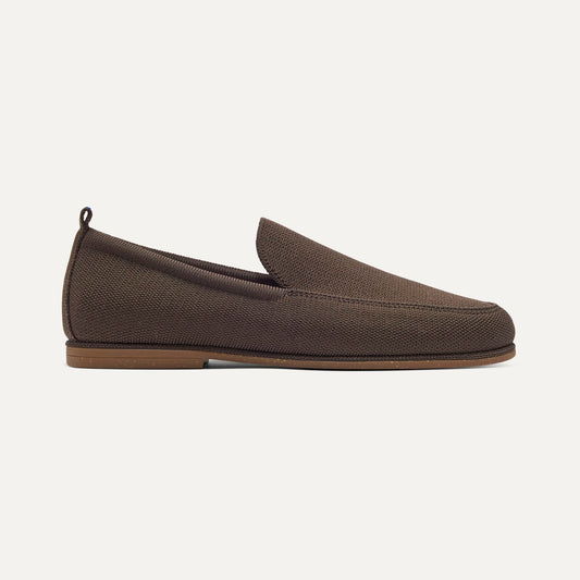 side | The Ravello Loafer in Dark Bistro shown from the side.