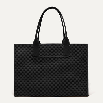 PDP |The Classic Tote in Black Sand, shown from the front.