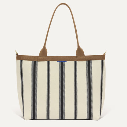 PLP |The Lightweight Zip Tote in Coastline shown from the front.