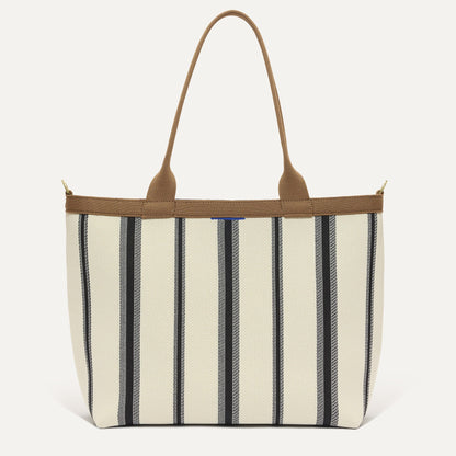 PDP |The Lightweight Zip Tote in Coastline shown from the front.