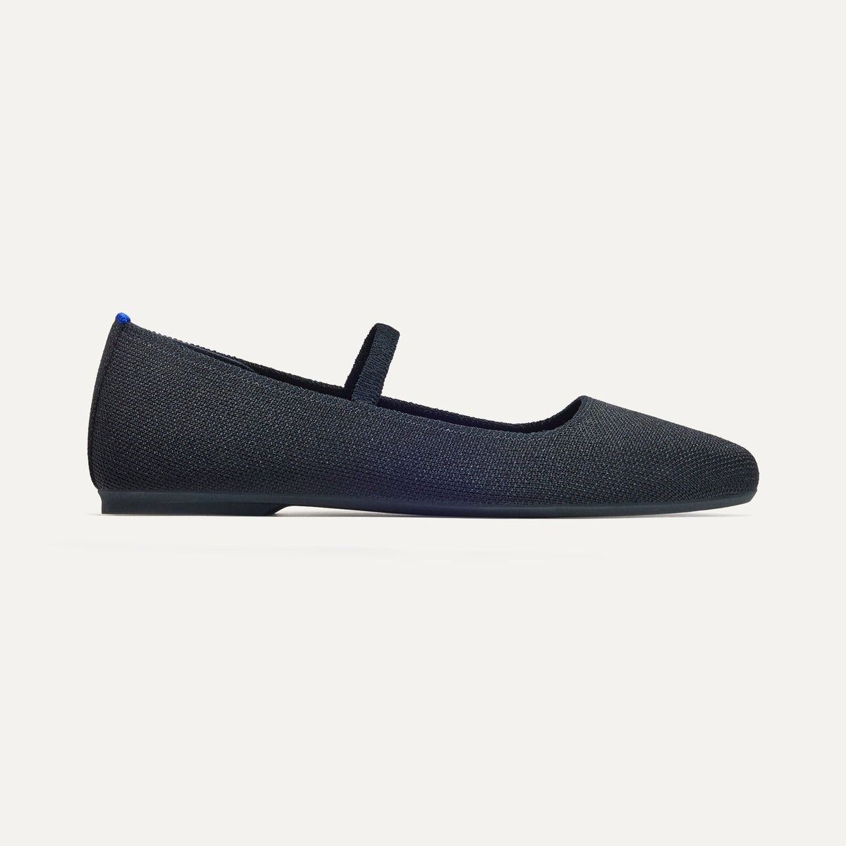 side | The Max Square Mary Jane in Black shown from the side.