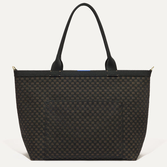 PLP |The Zip Travel Tote in Night Song shown from the front.