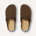 The Braid Clog in ReVelvet Bistro shown from the top.