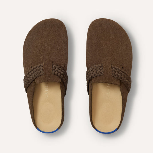 The Braid Clog in ReVelvet Bistro shown from the top.