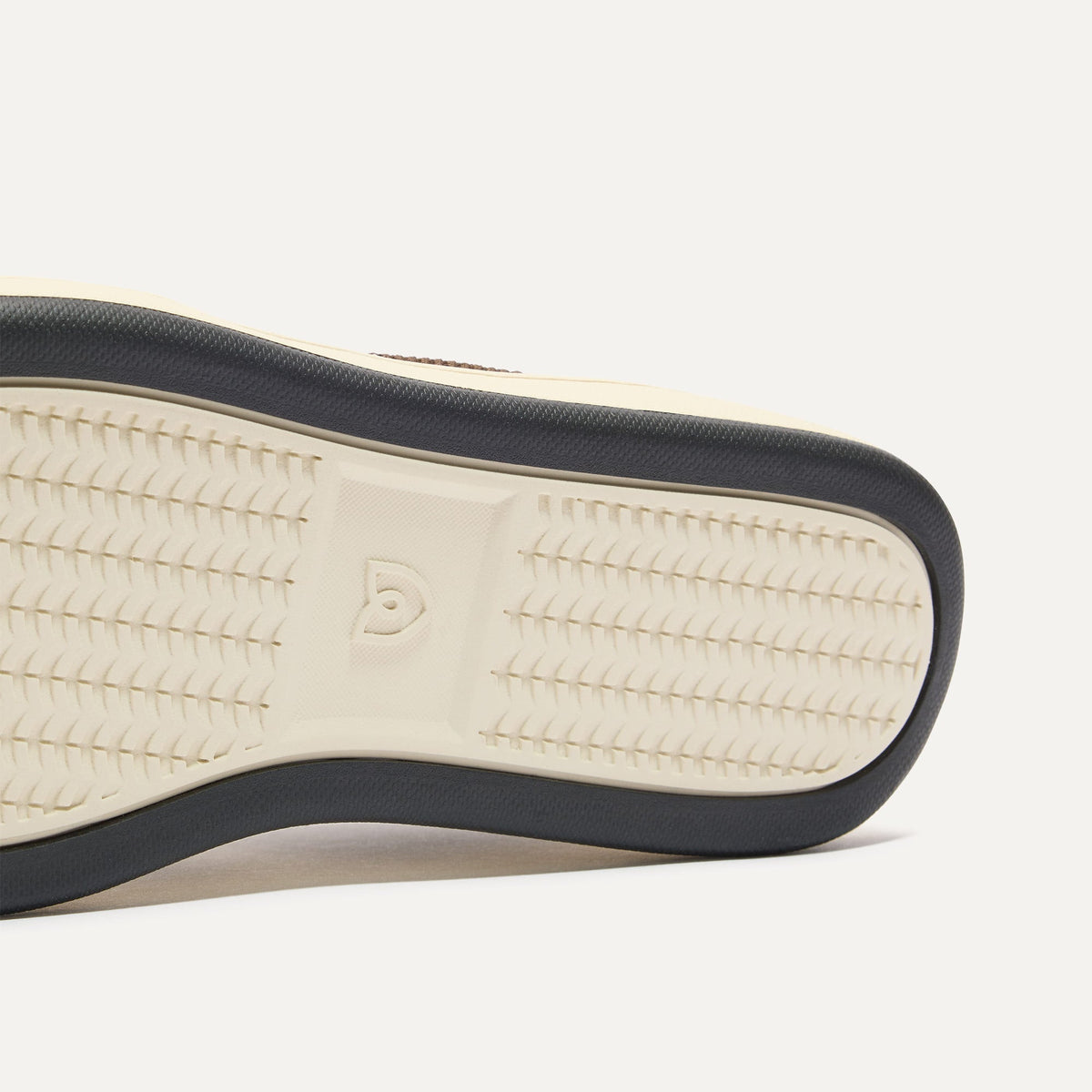 Close up of the outsoles of The Men's Court Sneaker in Dugout.