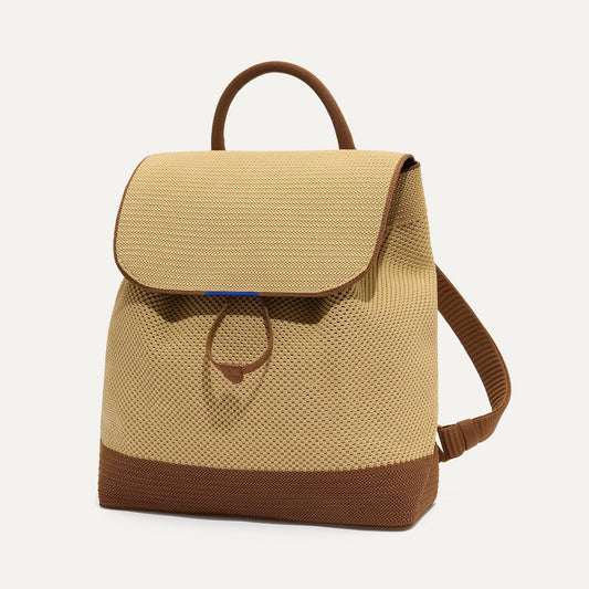 PDP |The Cinch Back Pack in Brown Butter shown from the front.