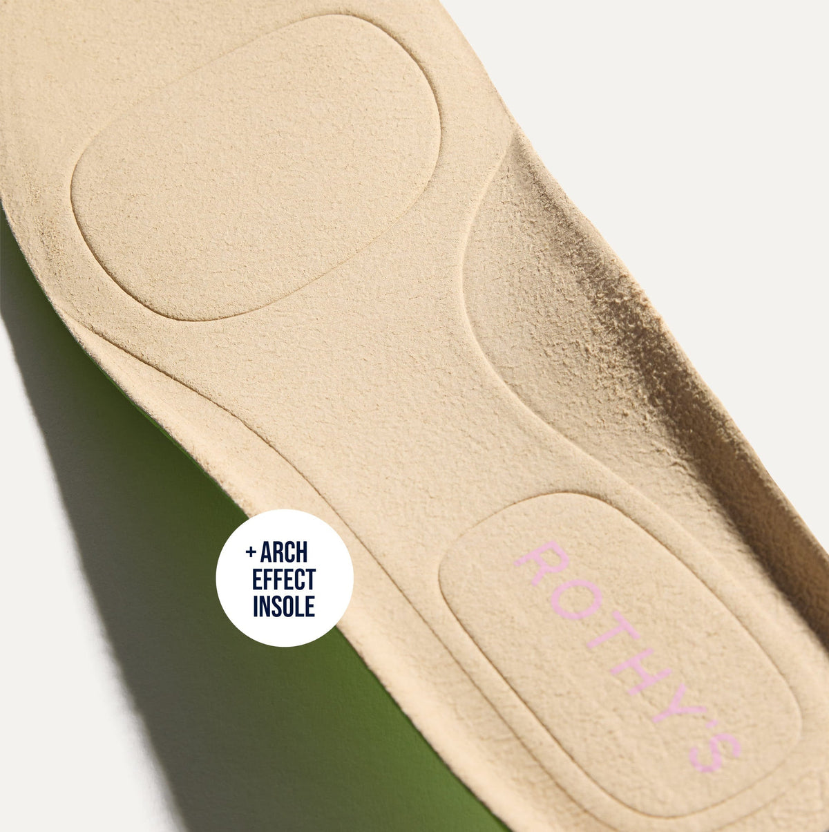 Close up of the Arch Effect Insole on The Daily Driver in Snapdragon.