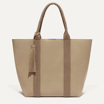 PDP |The Lightweight Tote in Caramel Twist shown from the front.