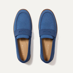 Blue Raffia-Knit