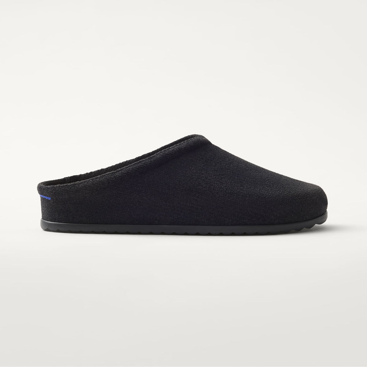 side | The Casual Clog in ReVelvet™ Black shown from the side.