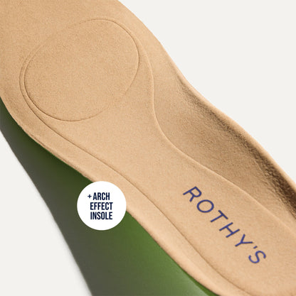Close up of the Arch Effect Insole on The Daily Flat in Sable Spot.