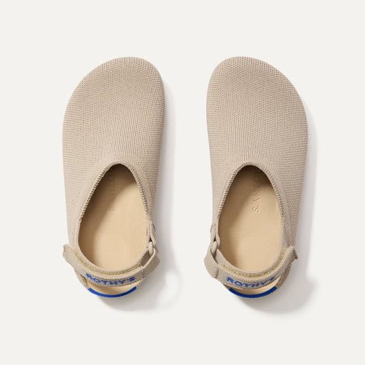 The Kids Clog in Dove shown from the top.