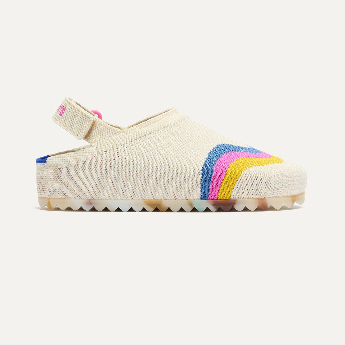 side | The Kids Clog in Retro Wave shown from the side.