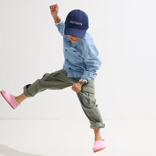 hover | A child wearing The Kids Clog in Tutu.