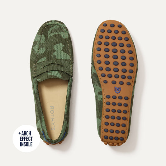The Men's Daily Driver in Forest Camo shown from the top.