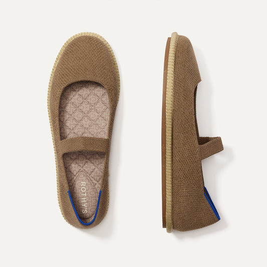 The Cruiser Mary Jane in ReVelvet™ Portobello shown from the top.