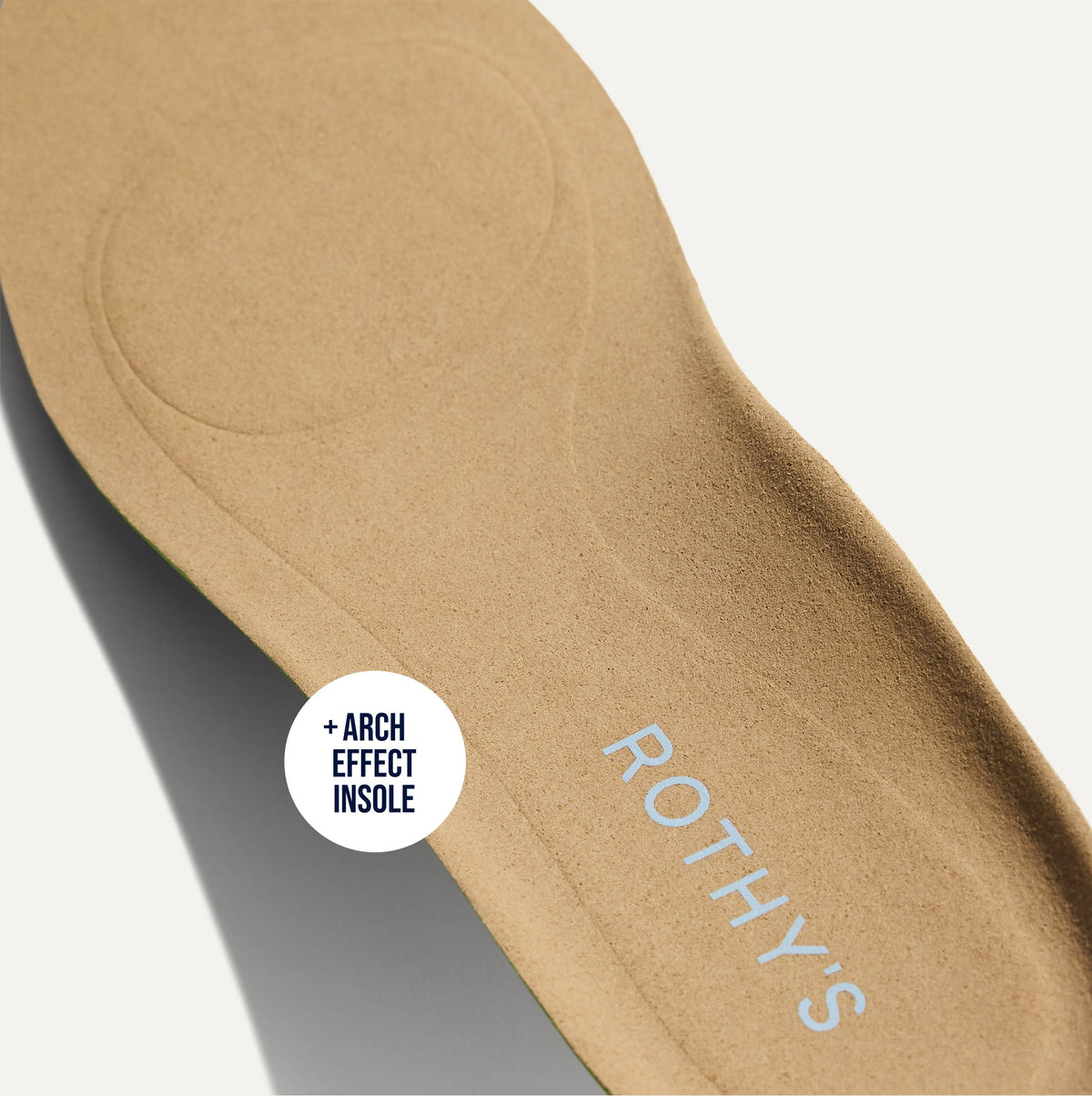 Close up of the Arch Effect Insole on The Daily Loafer in Black Zig Zag.