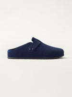 PLP | The Men's Clog in ReVelvet™ Deep Navy shown from the side.