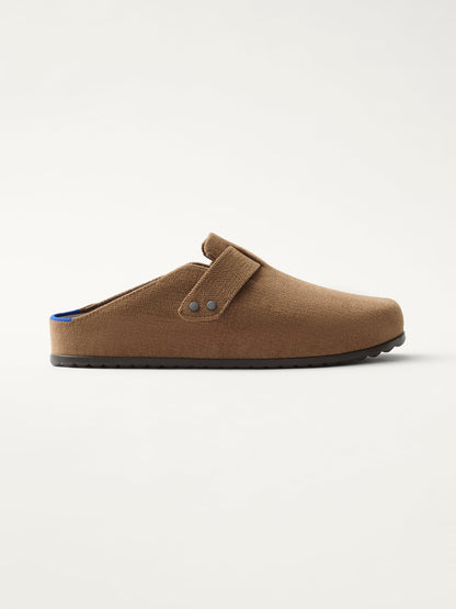 PLP | The Men's Clog in ReVelvet™ Portobello shown from the side.