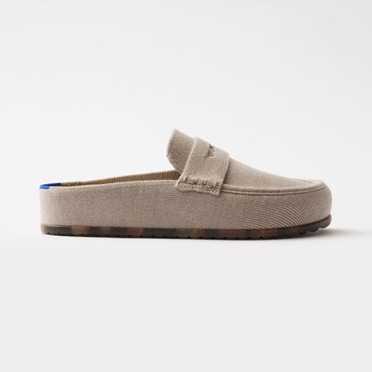 side | The Penny Clog in Dove shown from the side.