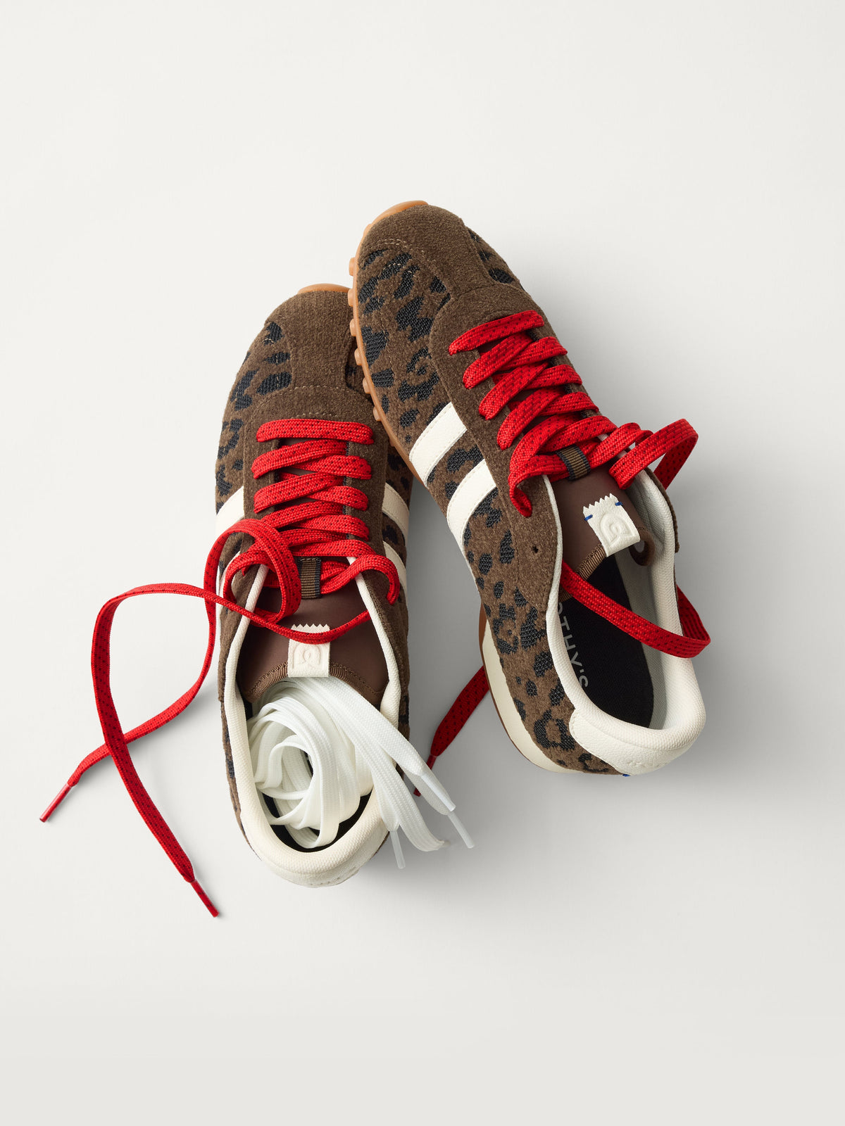 PLP |The Ivy Sneaker in ReVelvet Cheetah shown from the top.