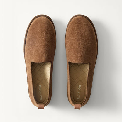 The Men's Cruiser Loafer in ReVelvet™ Umber shown from the top.