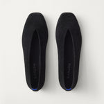 PDP |The Max Square Ballerina in ReVelvet Black shown from the top.