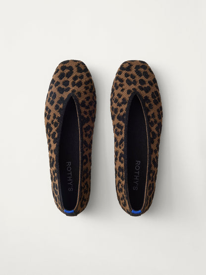 PLP |The Max Square Ballerina in ReVelvet Spotted Cat shown from the top.