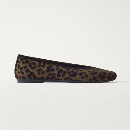 side | The Max Square Ballerina in ReVelvet Spotted Cat shown from the side.